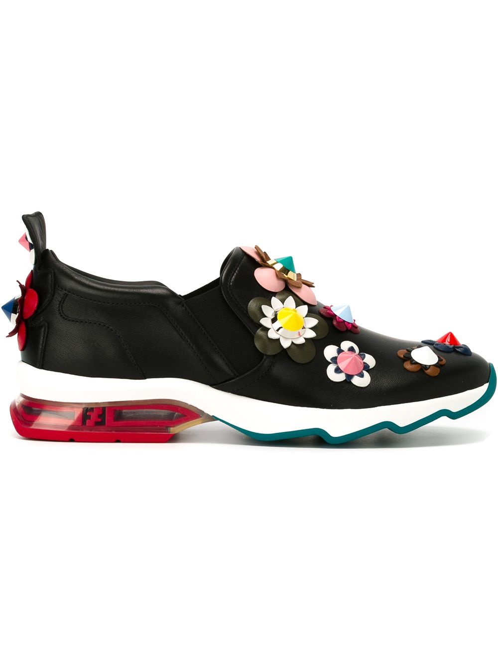 Fendi Flower Appliqué Sneakers - Farfetch
