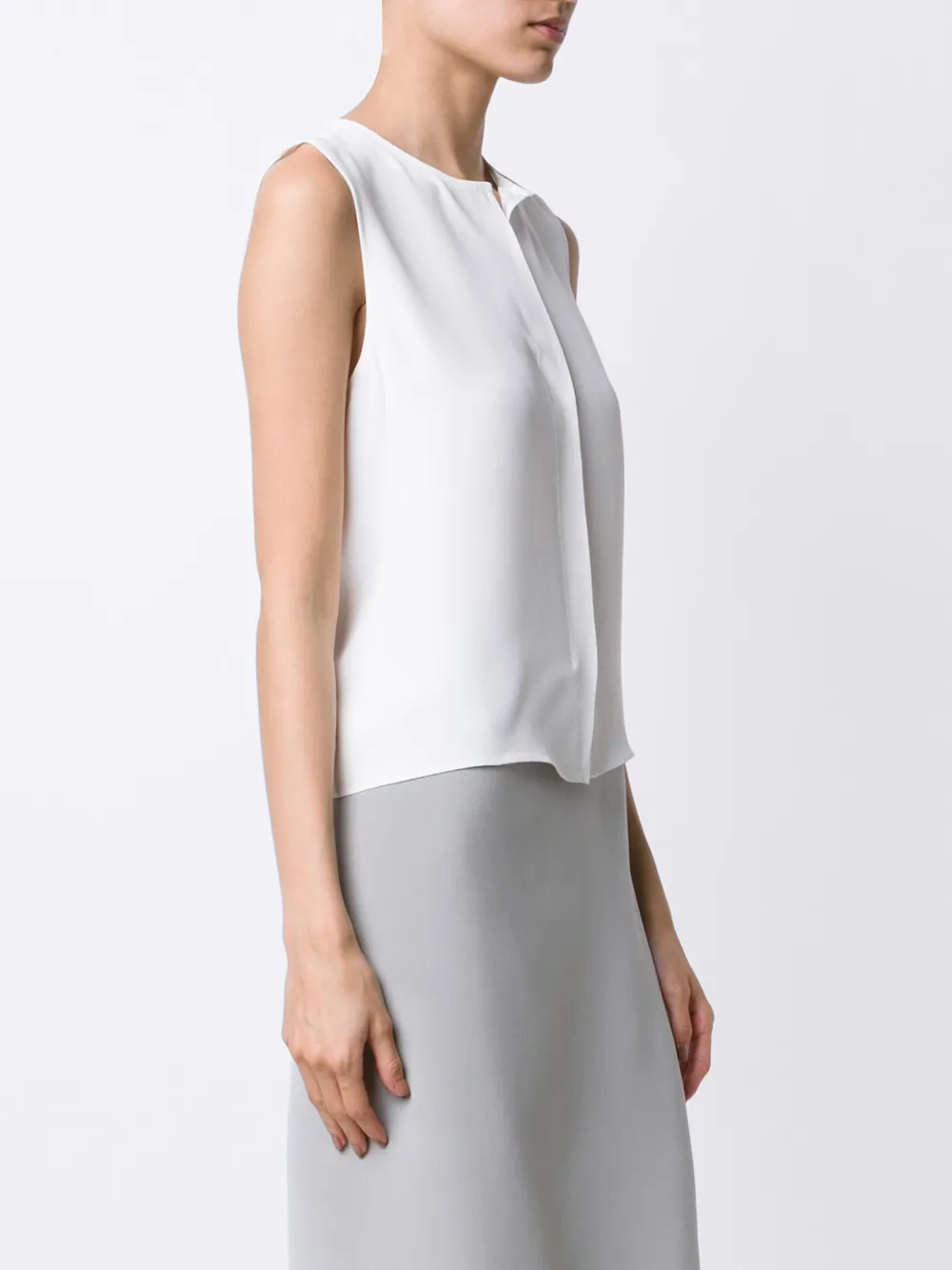 Peter Cohen sleeveless blouse - Bianco