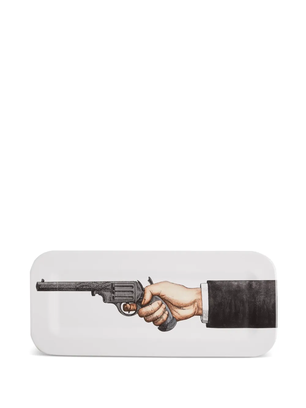 Fornasetti Gun-print tray | White | Image 1