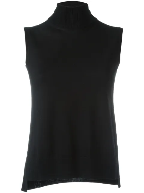 Akris turtleneck sleeveless knitted top