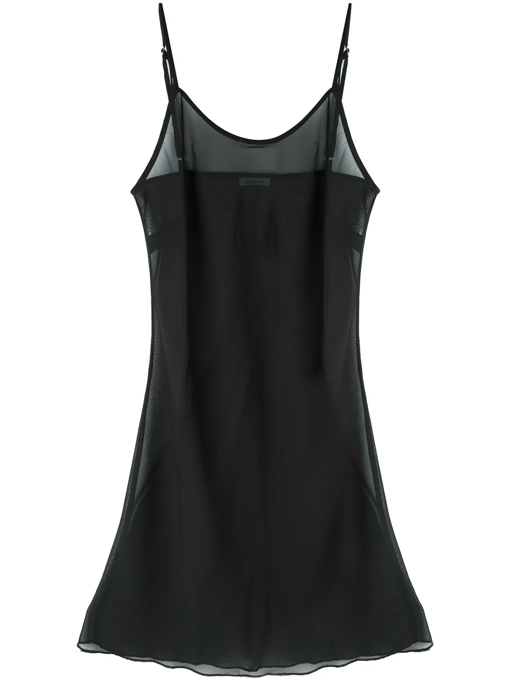 P.A.R.O.S.H. sheer cami dress - Nero