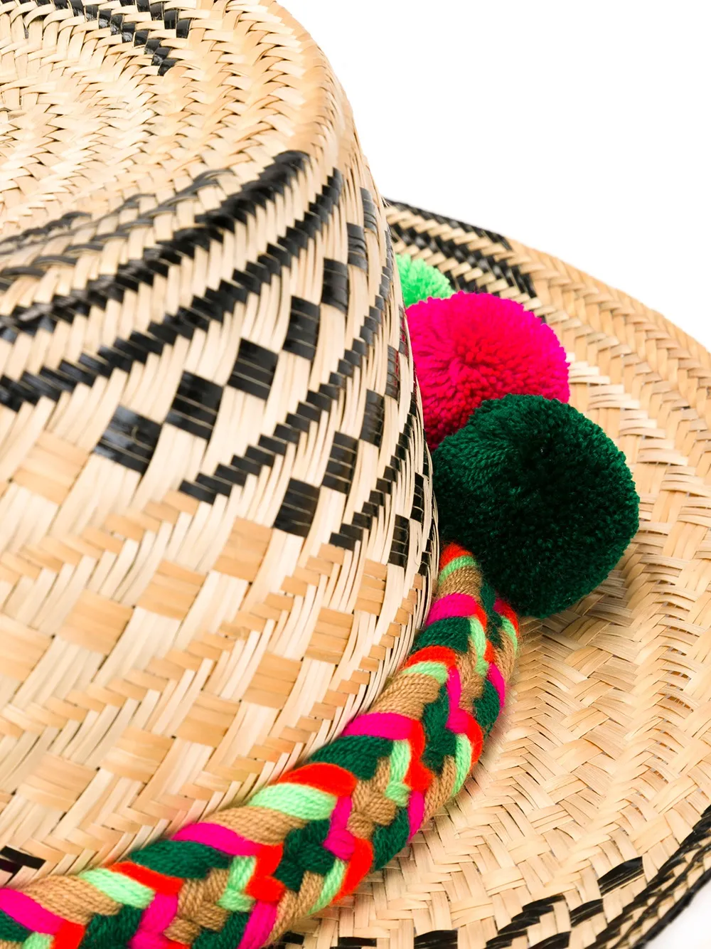 Yosuzi Pom Pom Detail Hat In Multi