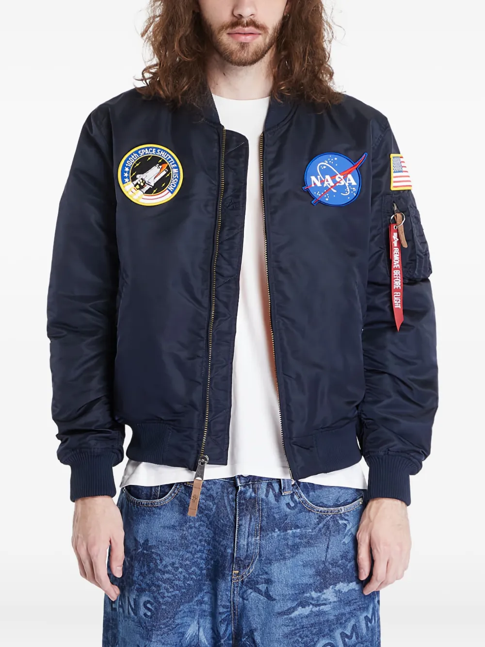 Alpha Industries Nasa bomber jacket | Blue | Image 1