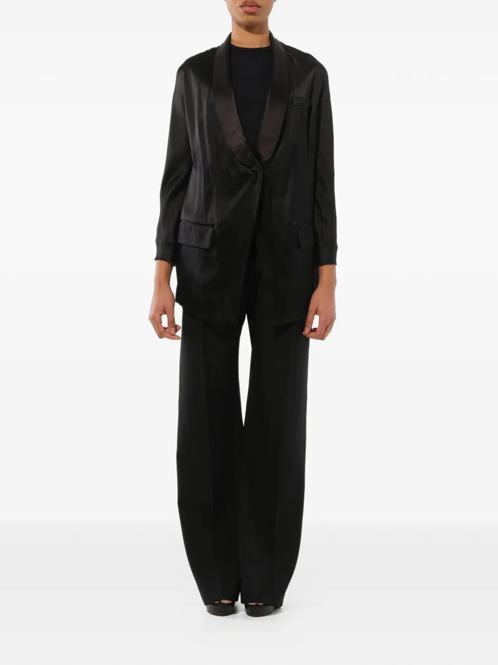  Givenchy Chaqueta De Esmoquin Deconstruída - Negro 