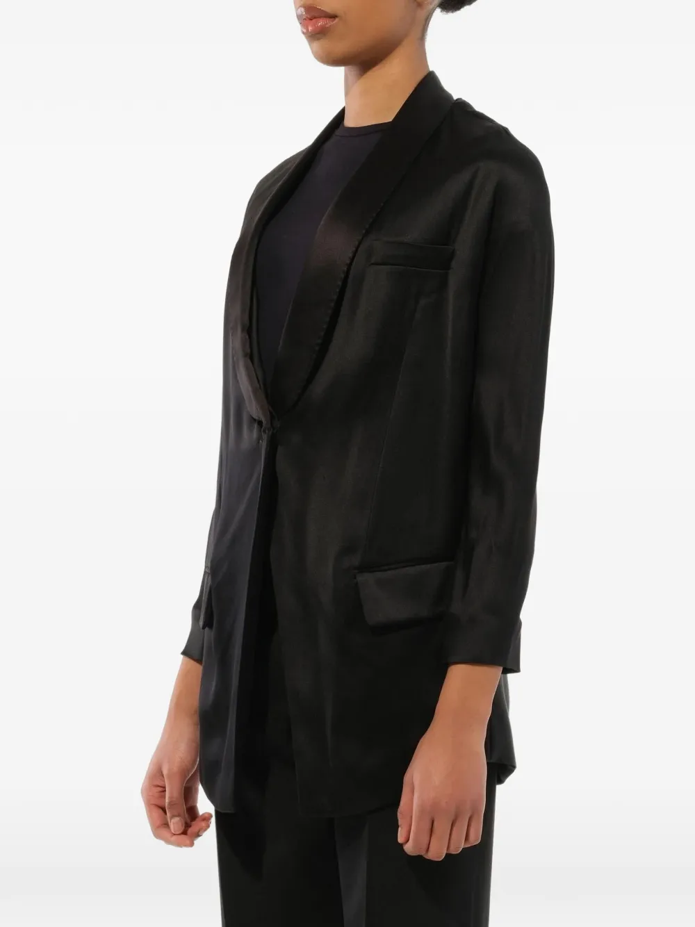  Givenchy Chaqueta De Esmoquin Deconstruída - Negro 