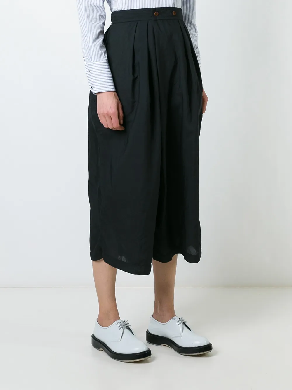  Comme Des Garçons Comme Des Garçons Wide Leg Culottes - Black 