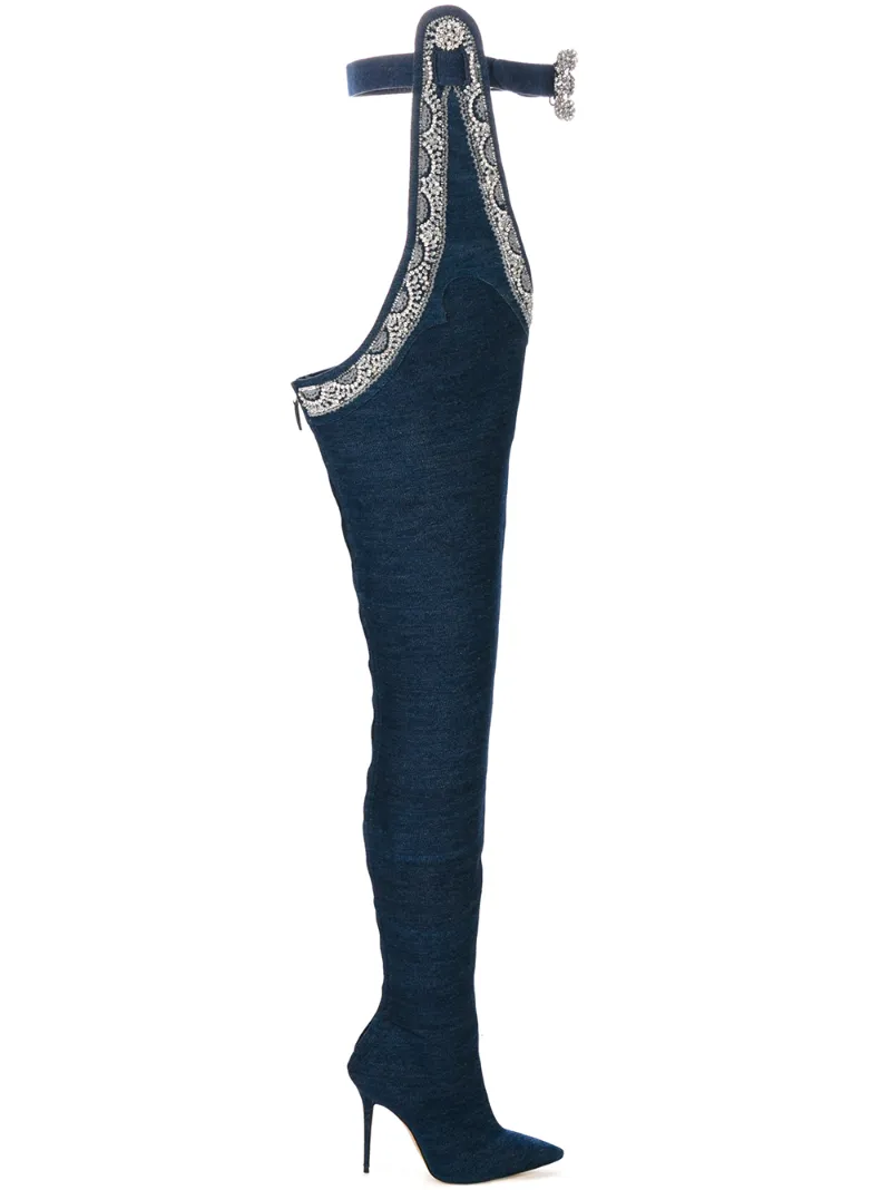 ботфорты с ремнем Rihanna x Manolo Manolo Blahnik
