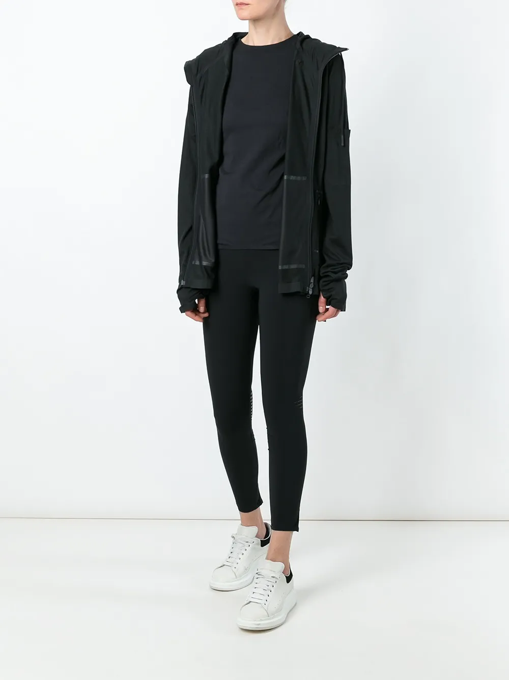  Y 3 Kapuzenjacke Mit Reißverschluss   Schwarz 
