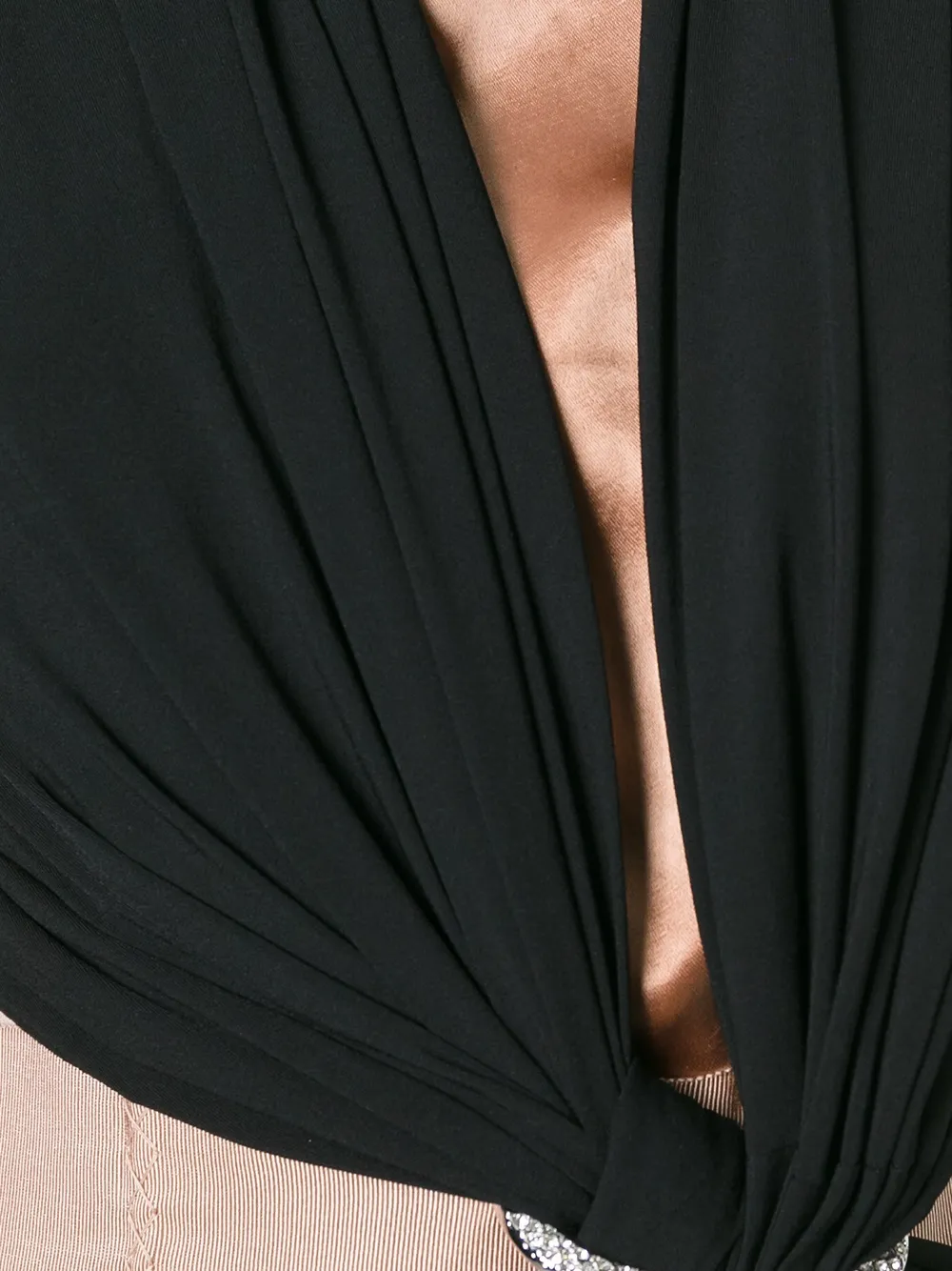 Lanvin draped evening gown Zwart