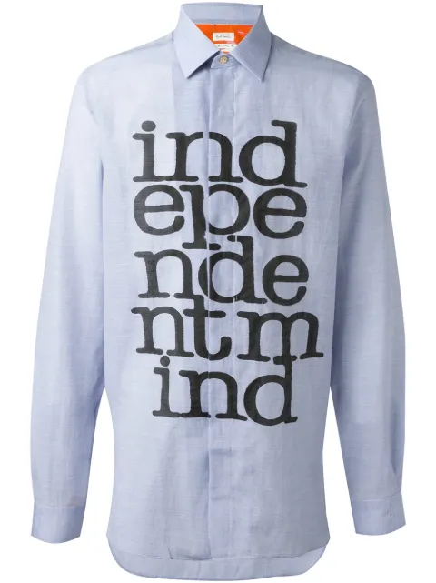 Paul Smith 'Independent Mind' print shirt