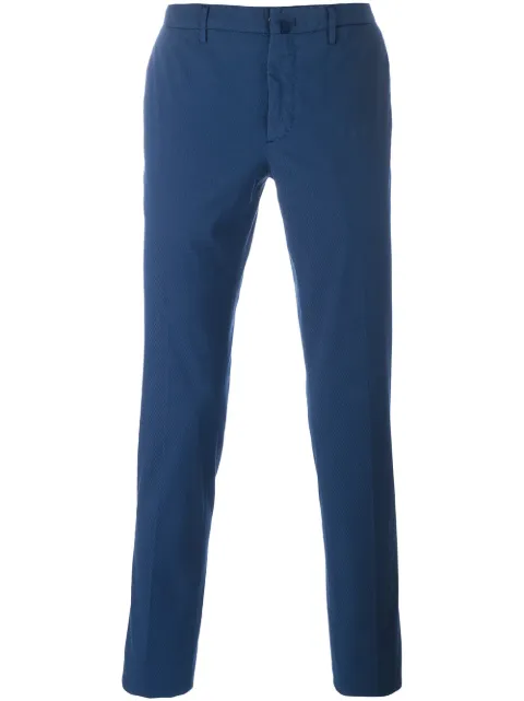 Incotex pleated skinny chinos