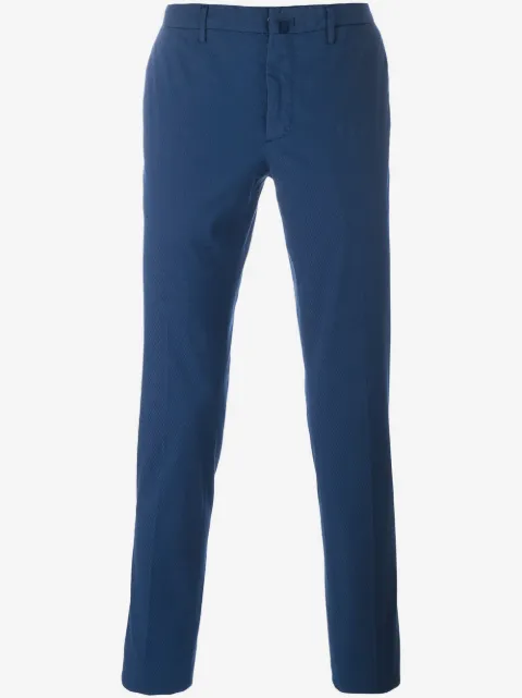 Incotex pleated skinny chinos