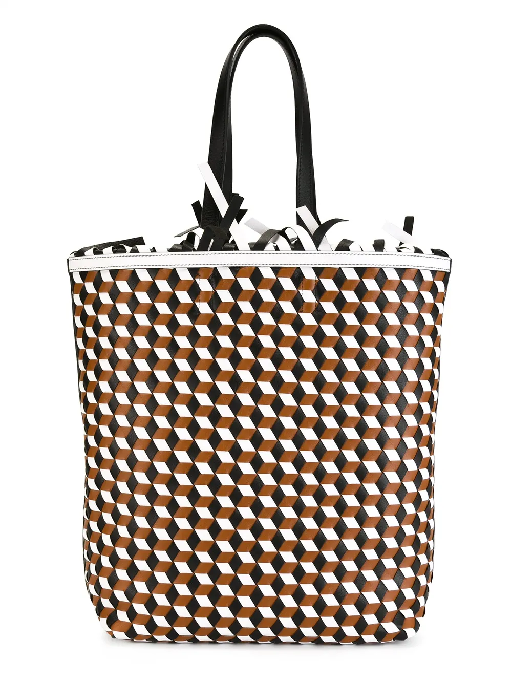 PUCCI geometric pattern frilled shoulder bag Veelkleurig