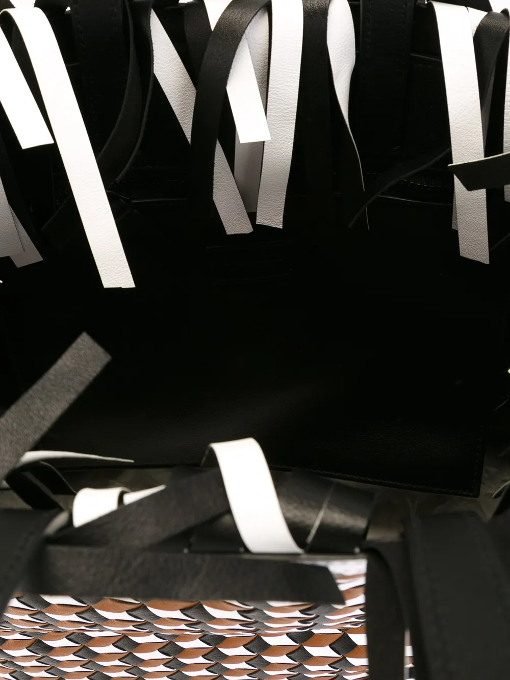 PUCCI geometric pattern frilled shoulder bag Veelkleurig