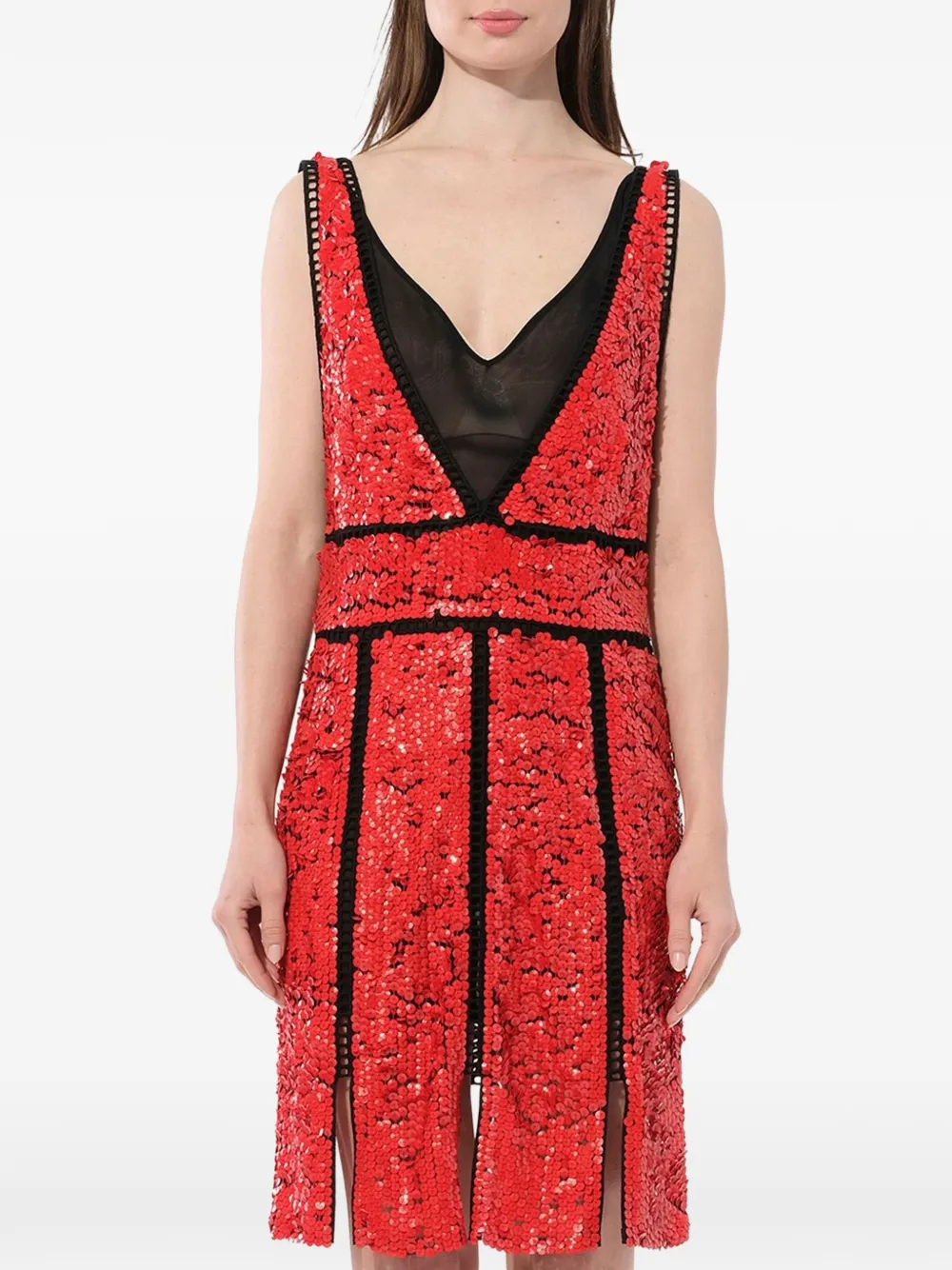 PUCCI sequin embellished dress - Rosso