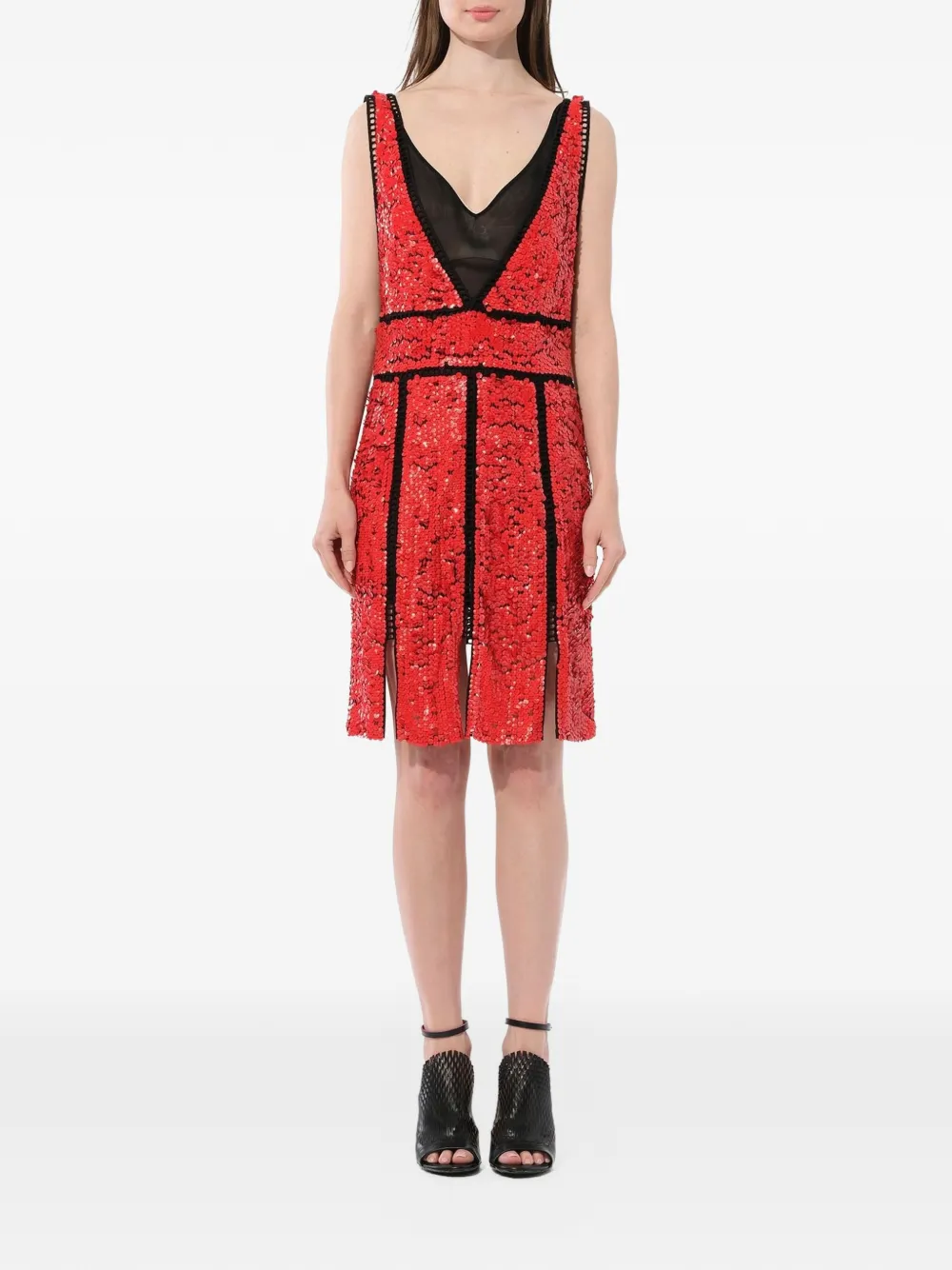 PUCCI sequin embellished dress - Rosso