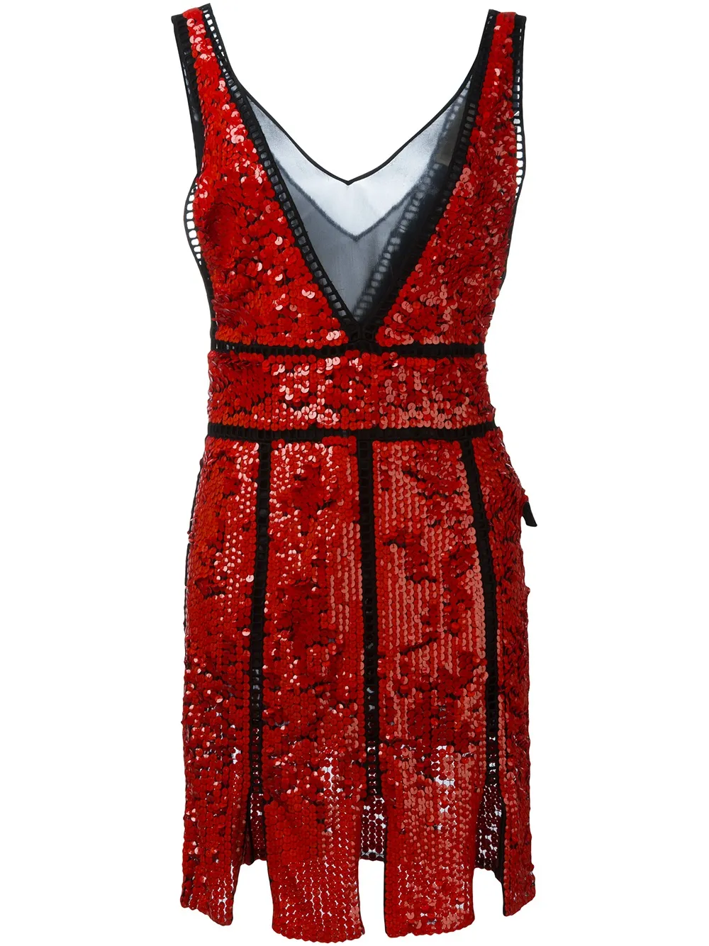 PUCCI Paillettenkleid mit Schlitzen | Rot | Image 1