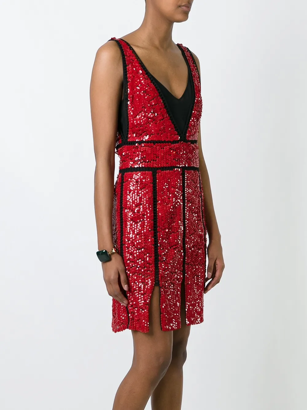 PUCCI sequin embellished dress Rood