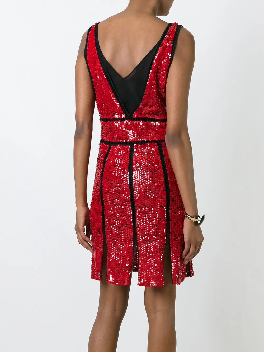 PUCCI sequin embellished dress Rood