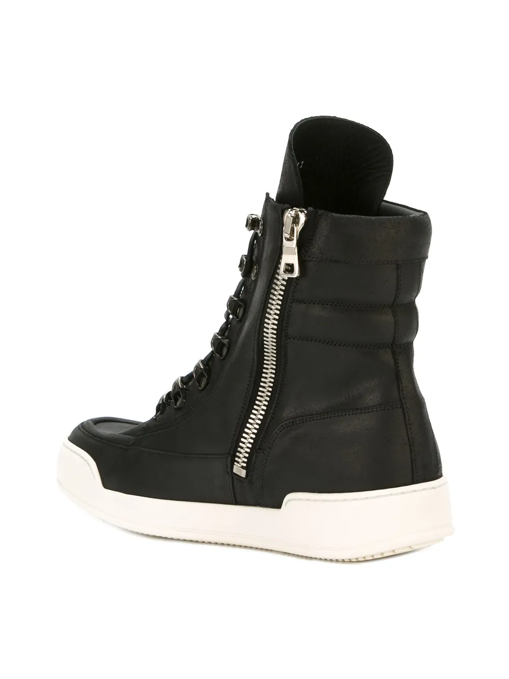 contrasted sole hi-top sneakers
