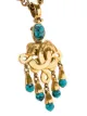 Chanel Pre-Owned CC logo fringe motif necklace