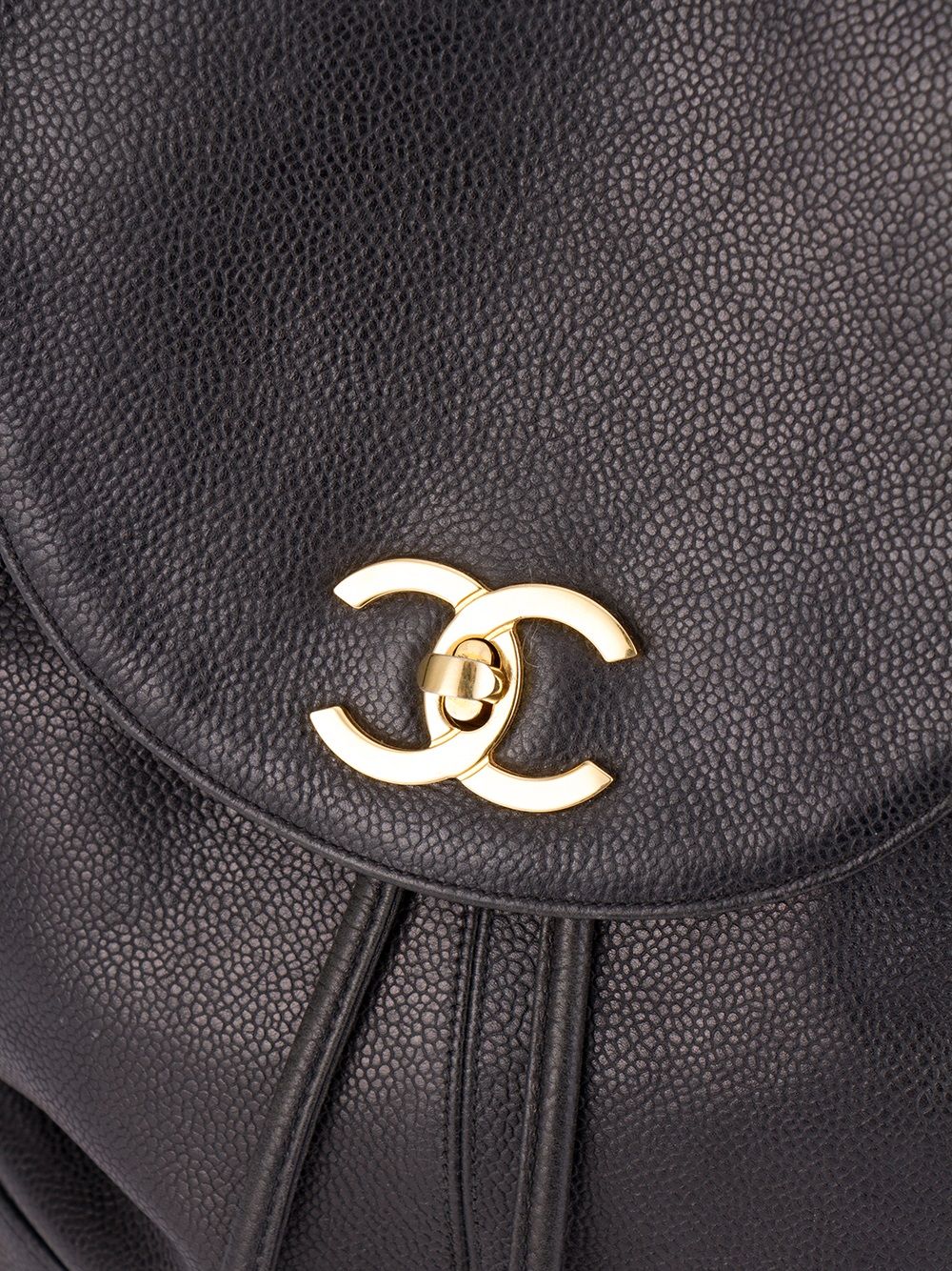 CHANEL logo plaque classic backpack Women