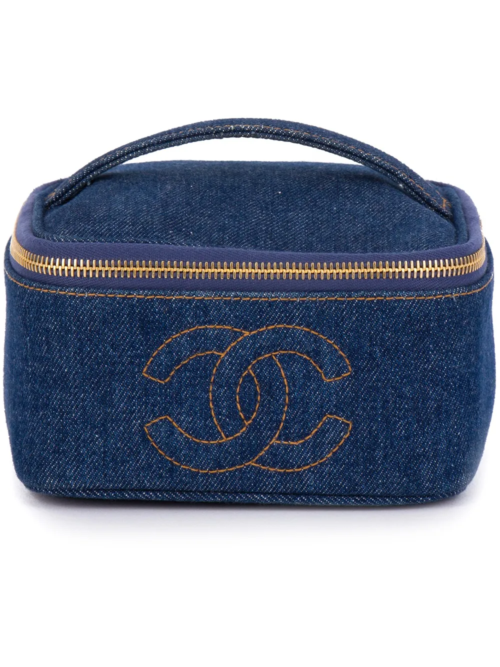 Chanel Vintage Denim Cosmetic Case Farfetch