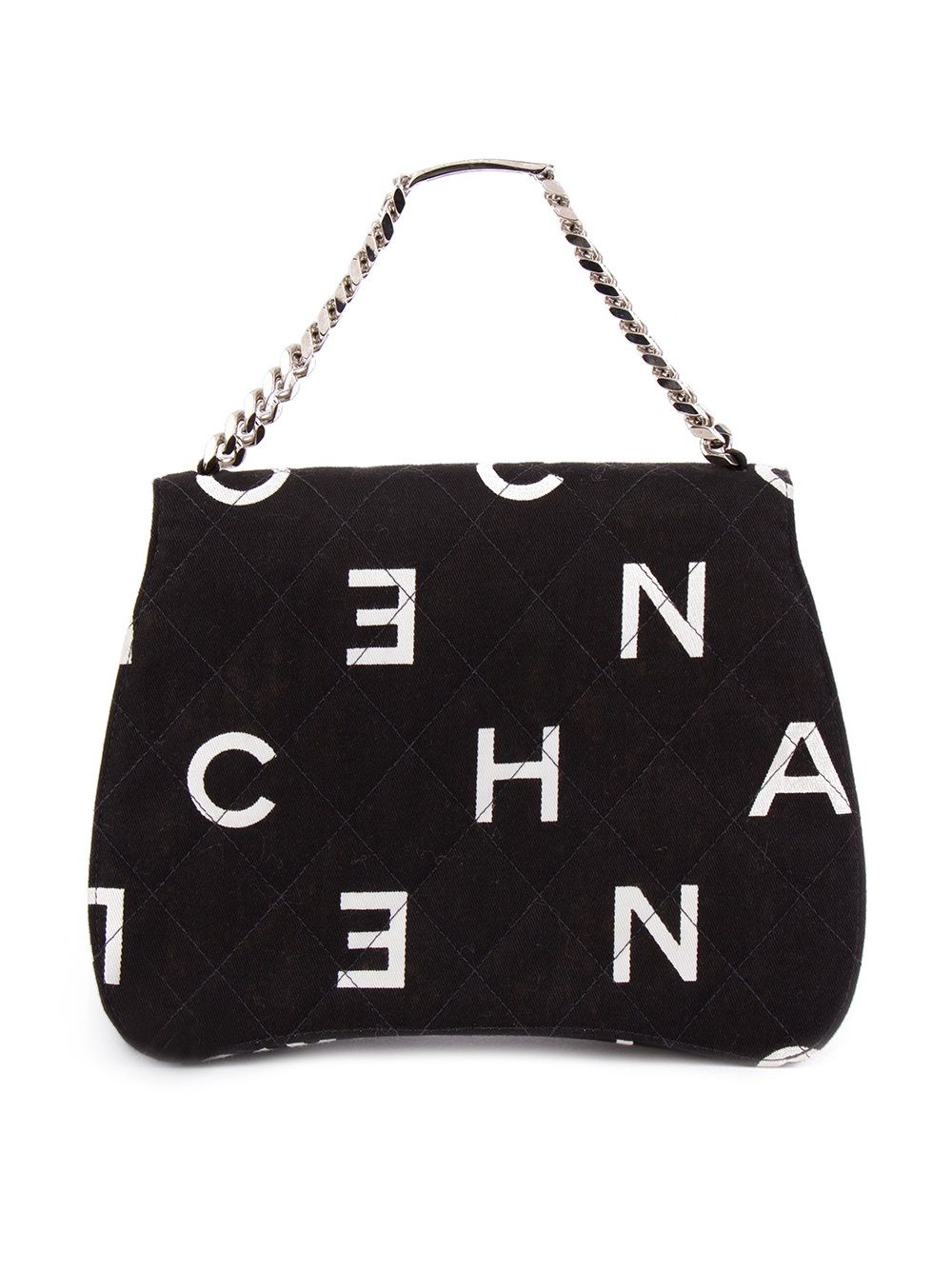 CHANEL logo print quilted tote Women