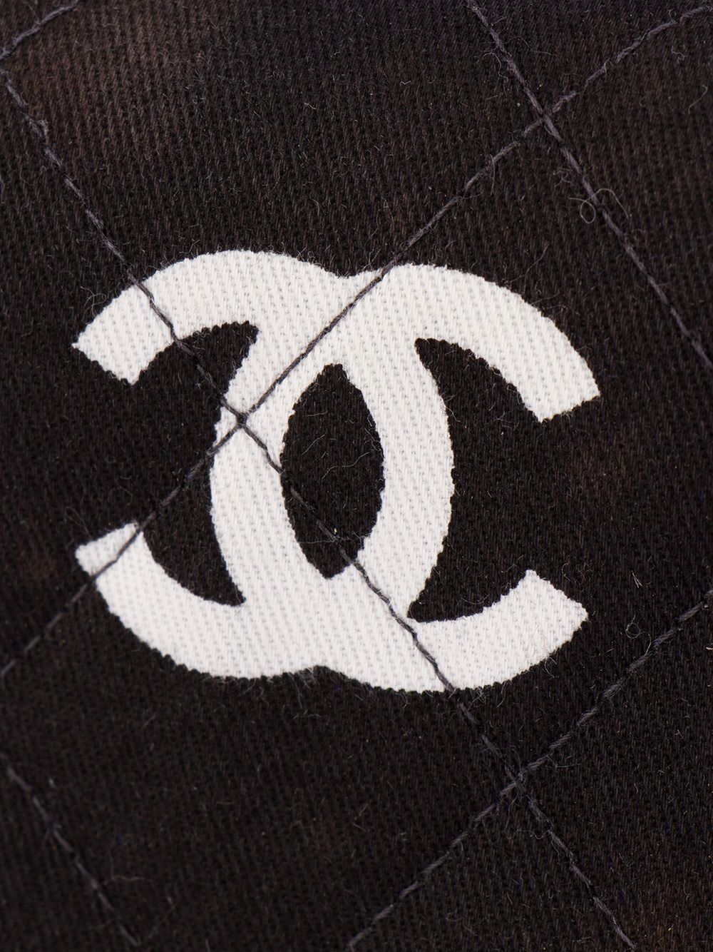 CHANEL logo print quilted tote Women