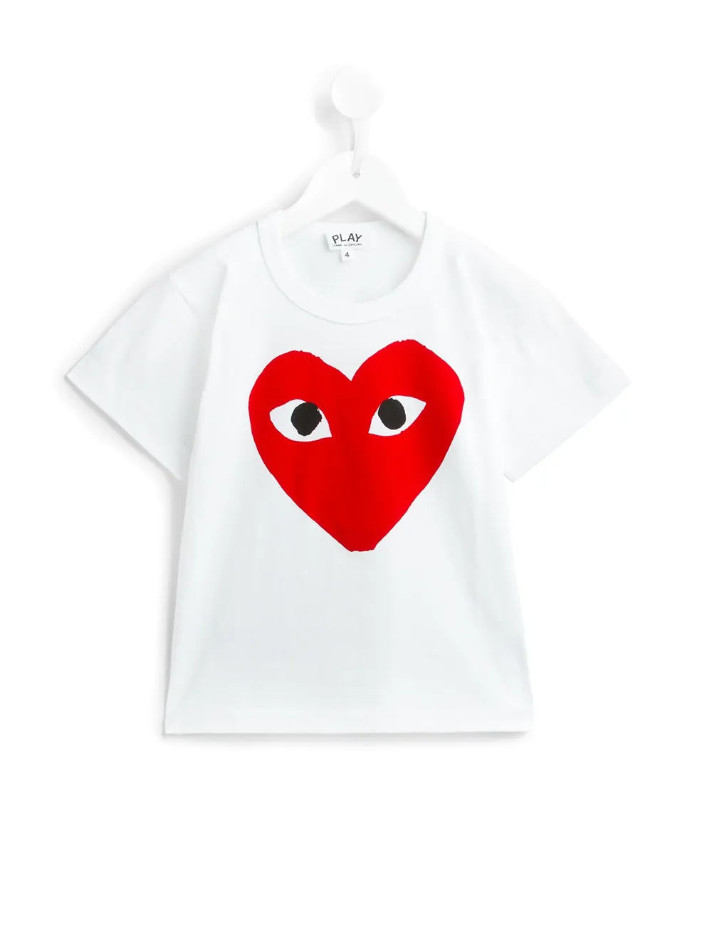 

Comme Des Garçons Play Kids logo T-shirt - Blanco