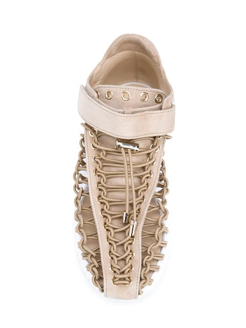 Balmain Drawstring Sneakers - Farfetch