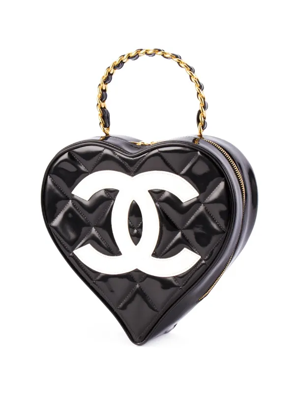 chanel heart purse