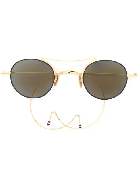 THOM BROWNE EAR CUFF BEADED SUNGLASSES