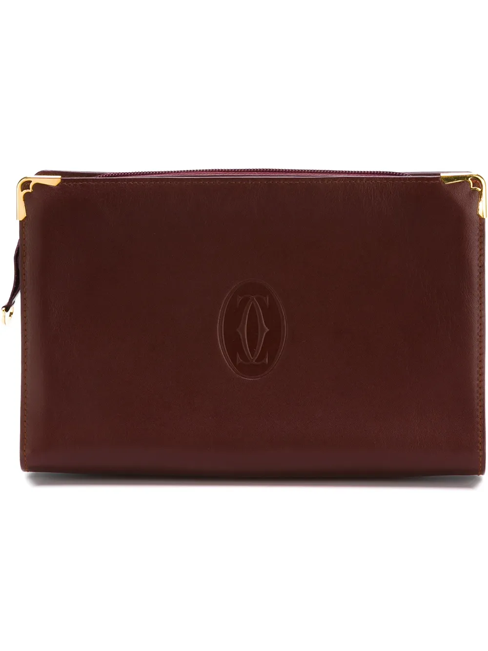 Cartier Clutch con logo goffrato - Rosso