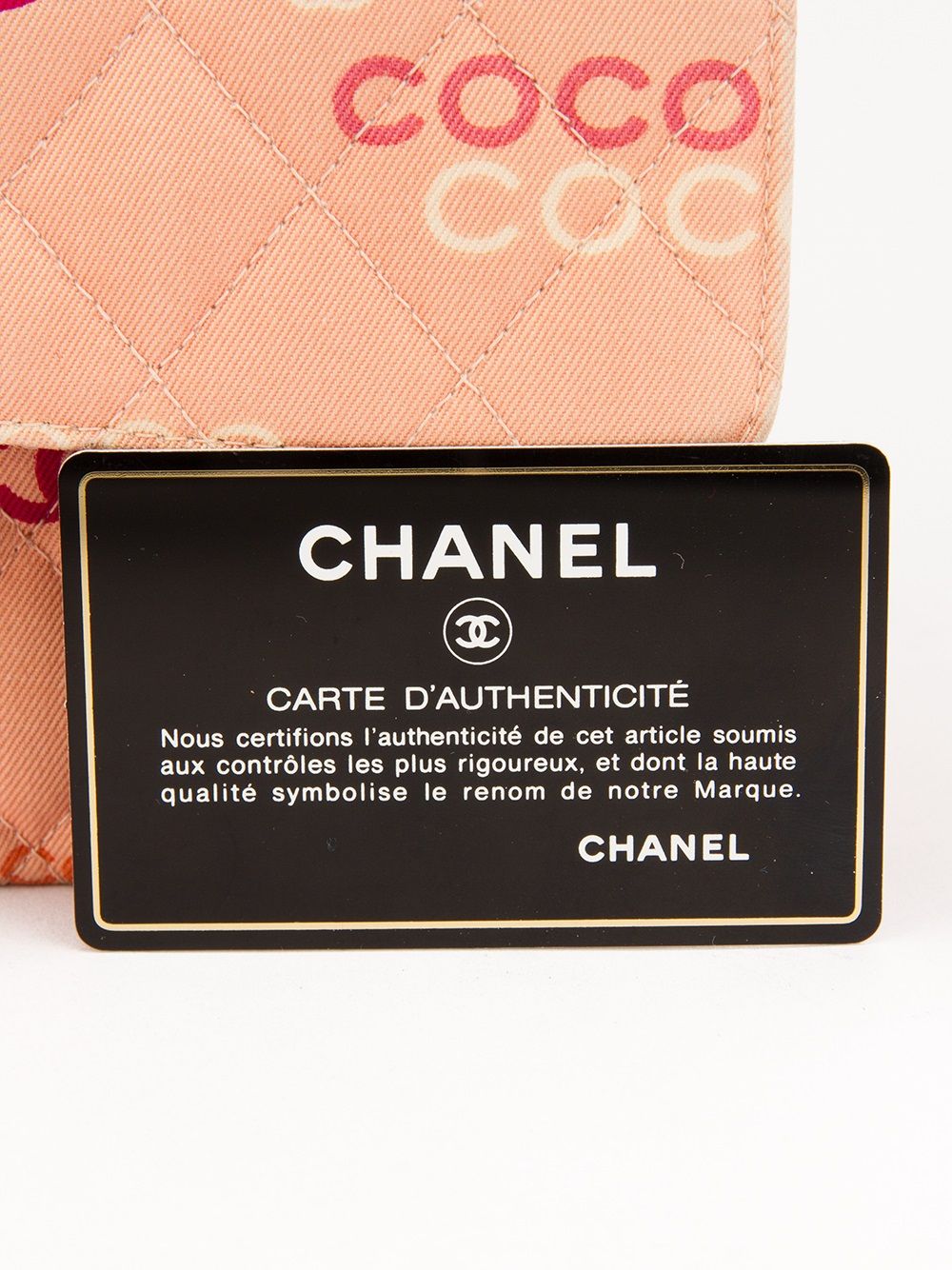 CHANEL printed logo shoulder bag Women