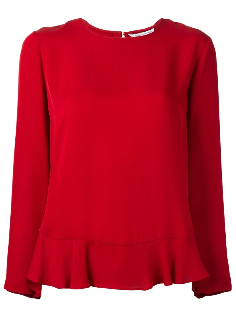 расклешенная блузка с рюшами Dvf Diane Von Furstenberg