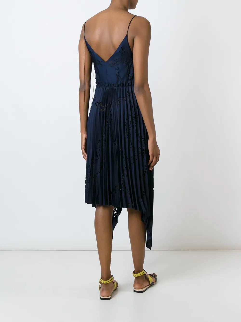 Pucci Pleated Dress In Blue