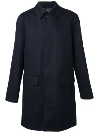 a.p.c. buttoned raincoat