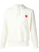 Image 1 of Comme Des Garçons Play heart appliqué hoodie