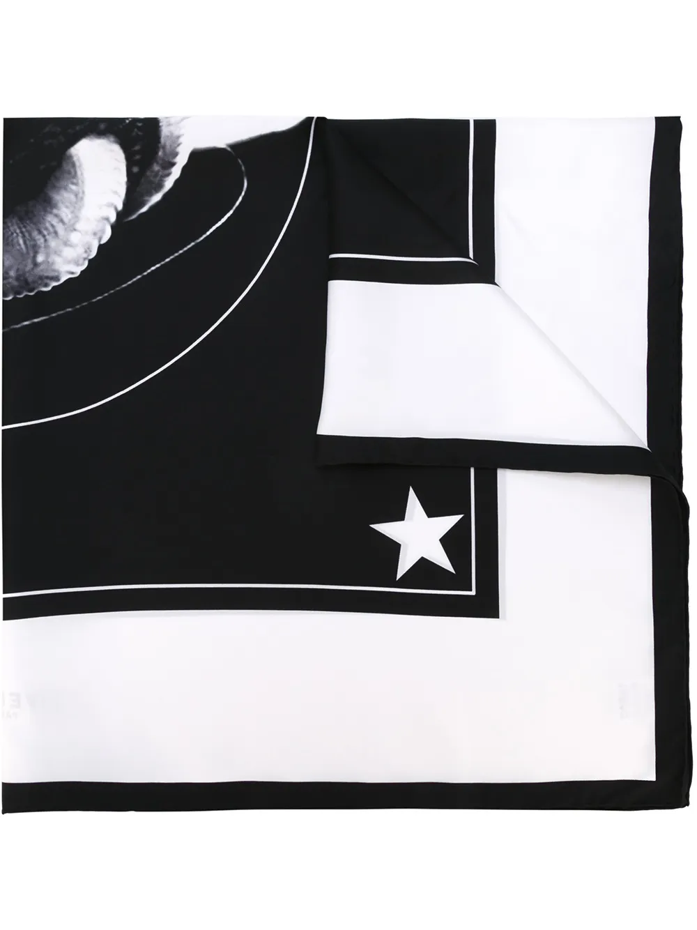 Givenchy faun print scarf - Nero