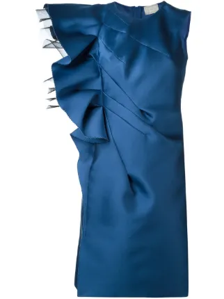 Lanvin Ruffle Sleeve Tail Dress Farfetch Lanvin Ruffle Sleeve Tail Dress