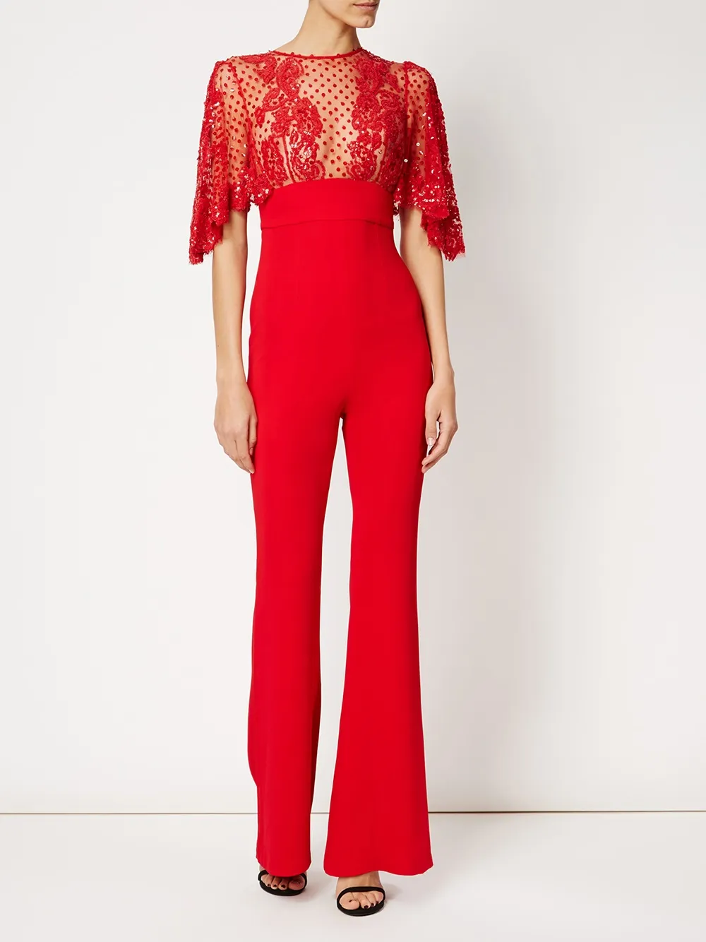Zuhair Murad exposed back jumpsuit - Rood
