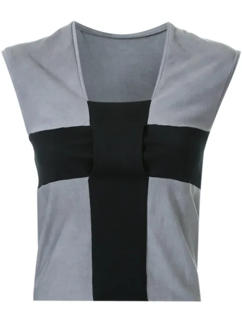 Ma+ cross detail sleeveless top 