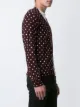 Comme Des Garçons Play embroidered heart polka dot cardigan