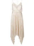 PUCCI cut-out detail pleated dress - Neutrals