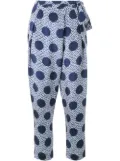 Mother Of Pearl polka dot print trousers - Blue