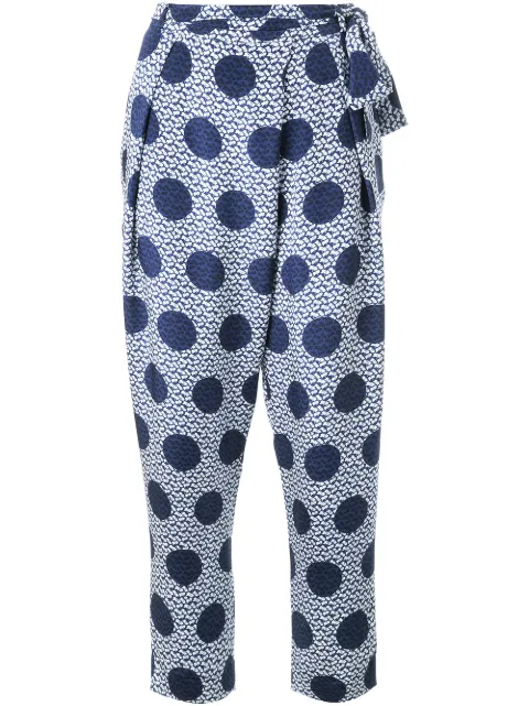 Mother Of Pearl polka dot print trousers