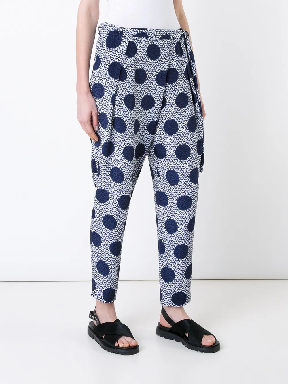 Mother Of Pearl gestippelde broek Blauw