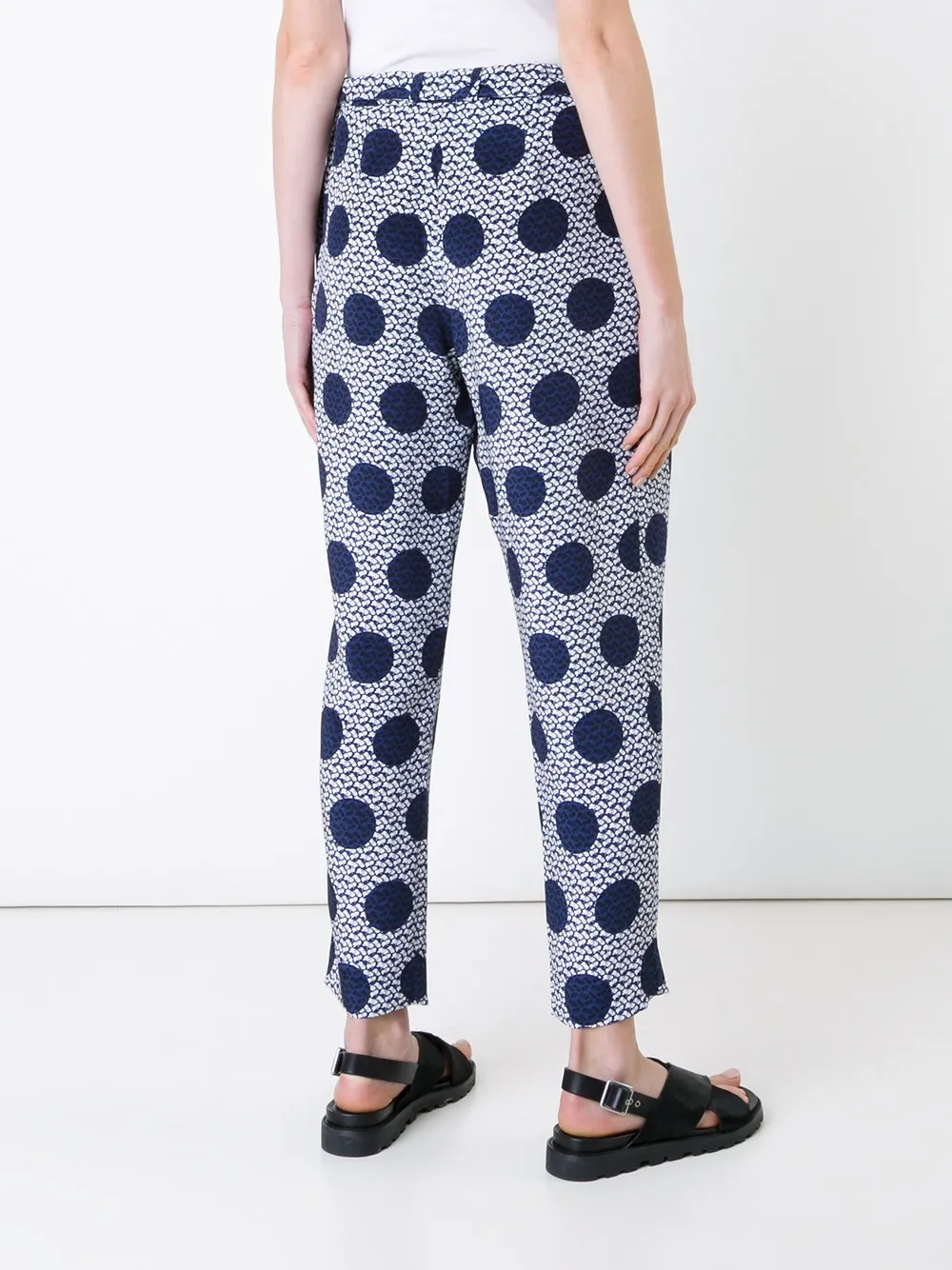 Mother Of Pearl gestippelde broek Blauw