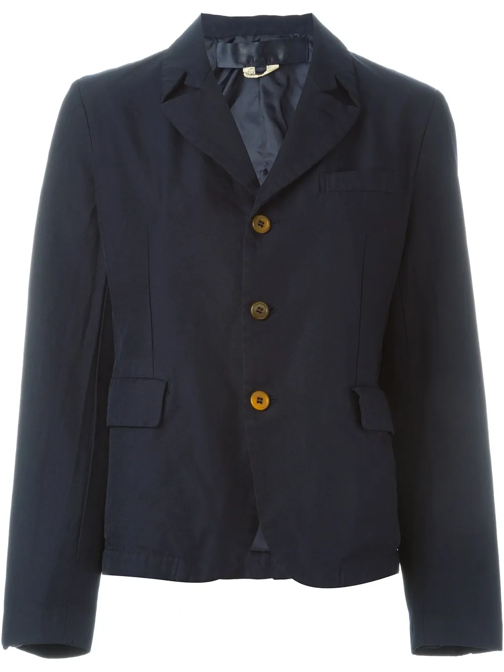 Comme Des Garçons Three Button Blazer In Black